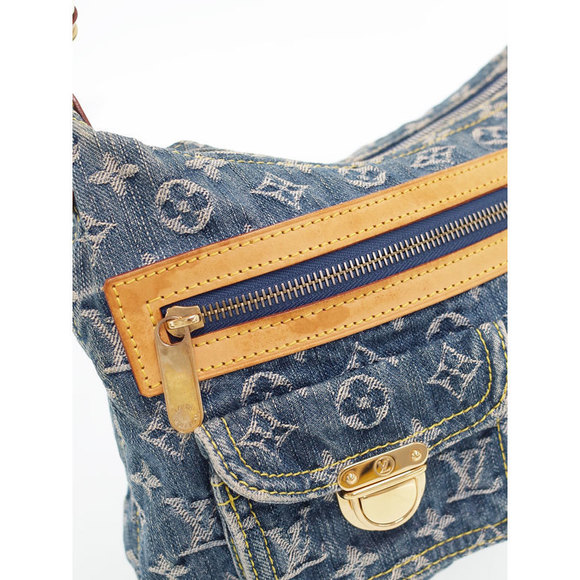 Louis Vuitton Monogram Denim Baggy PM Blue Yellow - Picture 4 of 9